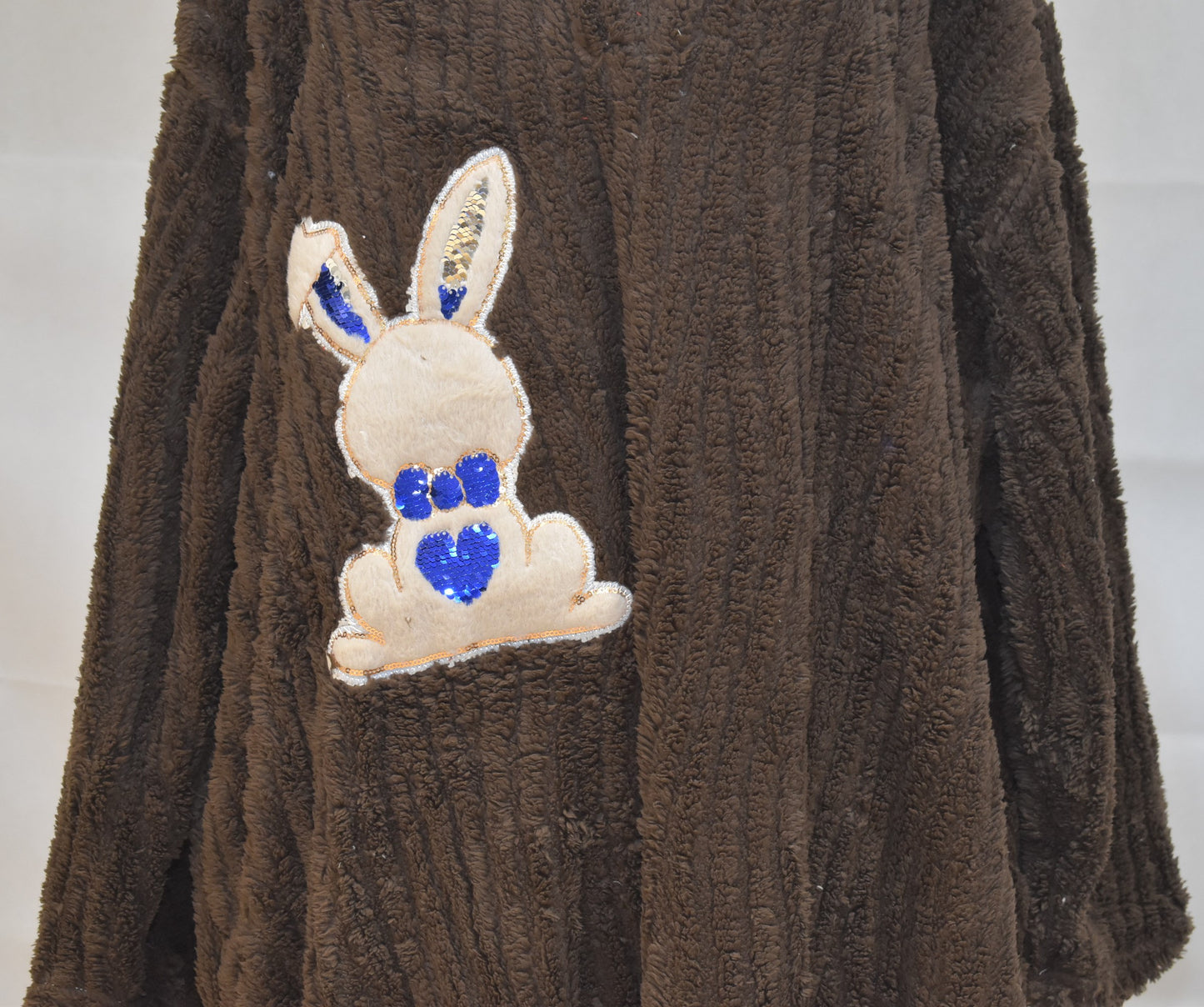 Love My Fashions Sequin Bunny Longline Fleece Loungewear One Size 14-24