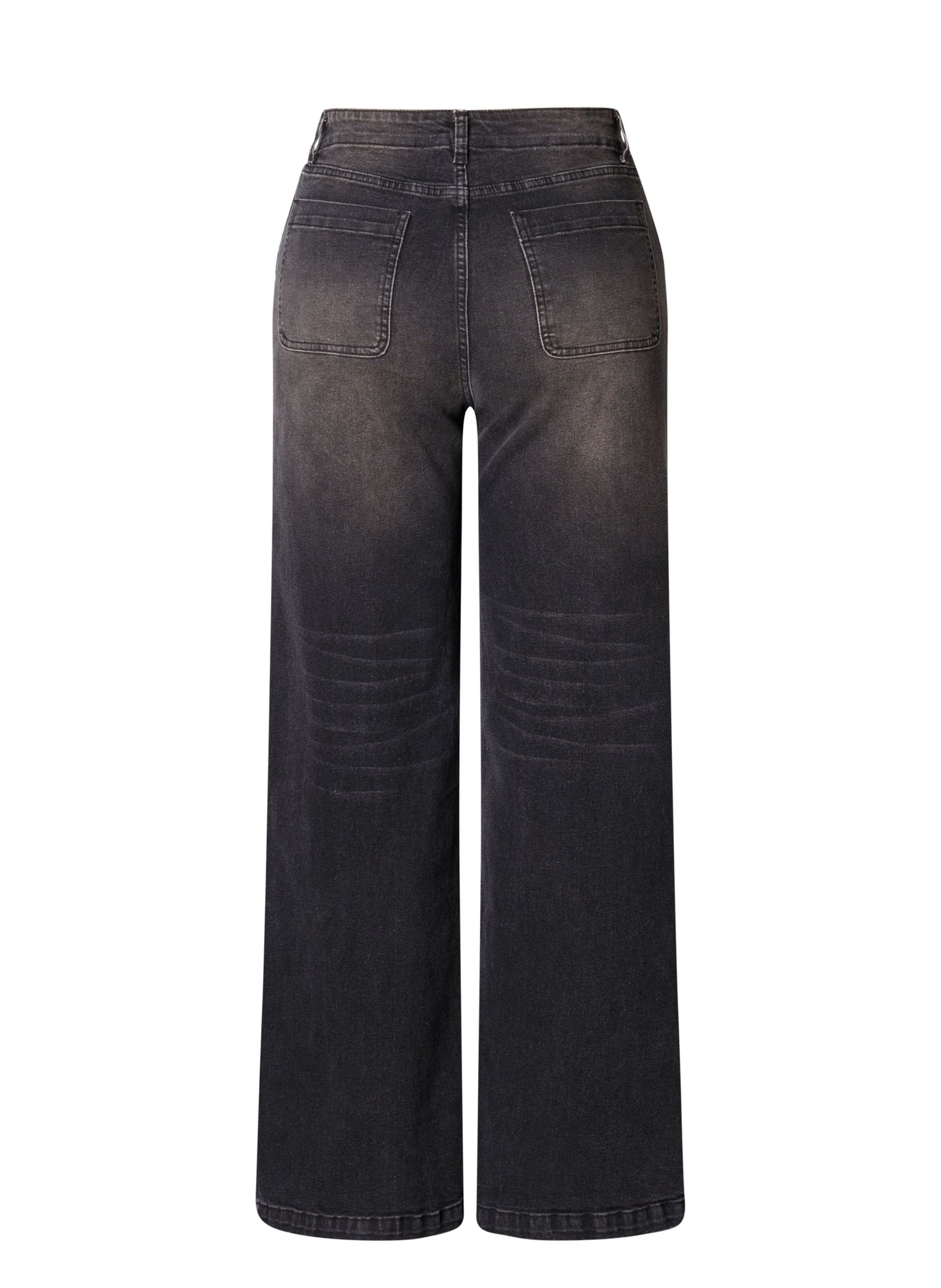 Ivy Beau "Sera" Denim Black Wide Leg Jeans in Various Sizes