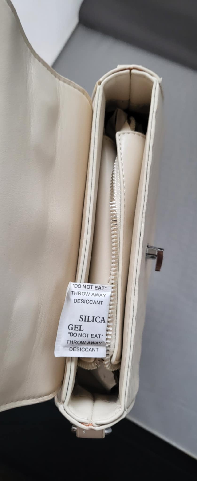 A&B Fashion Flap Over Crossbody Handbag in White