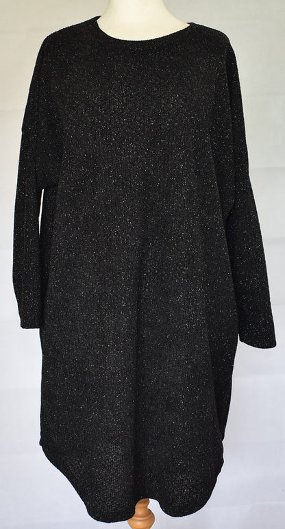 Goose Island Lana Wool Lurex Knitted Dress One Size 14-20