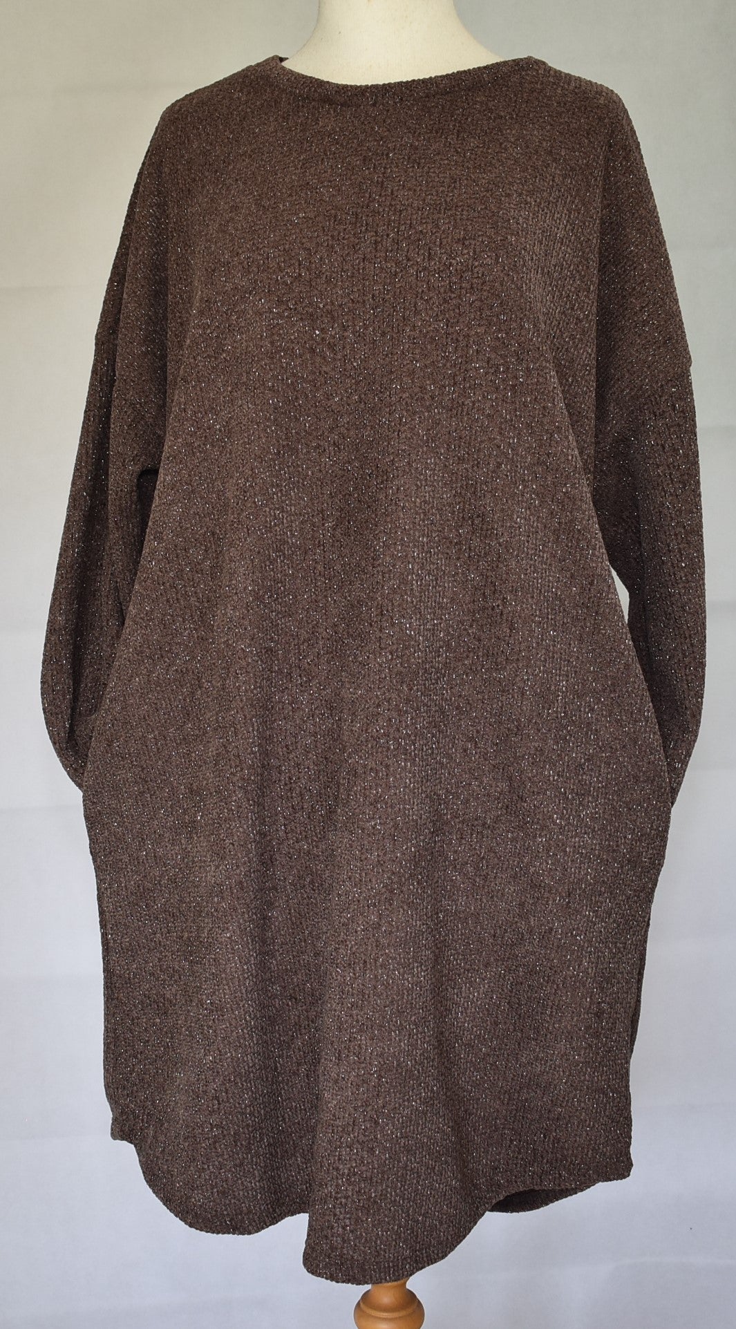 Goose Island Lana Wool Lurex Knitted Dress One Size 14-20