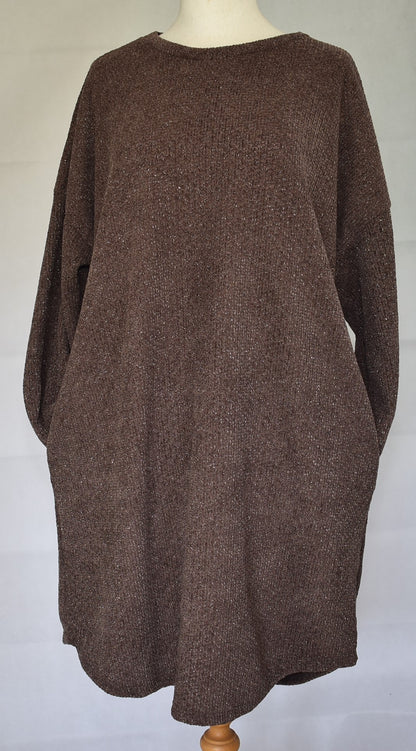Goose Island Lana Wool Lurex Knitted Dress One Size 14-20