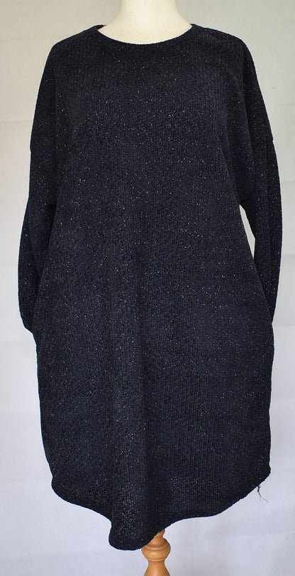 Goose Island Lana Wool Lurex Knitted Dress One Size 14-20