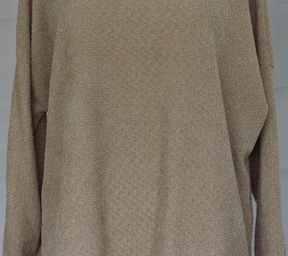 Goose Island Lana Wool Lurex Knitted Jumper One Size 14-20