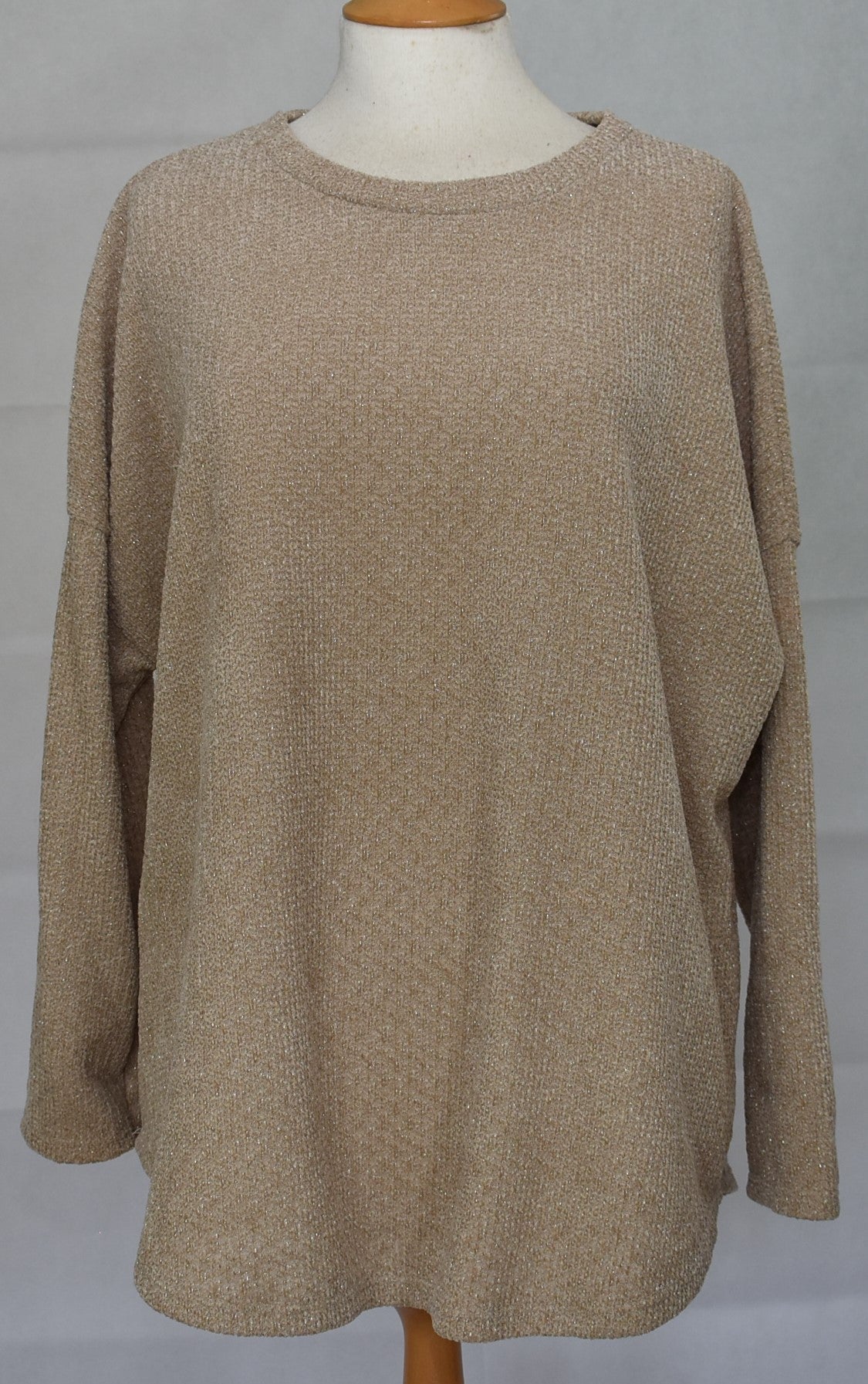 Goose Island Lana Wool Lurex Knitted Jumper One Size 14-20