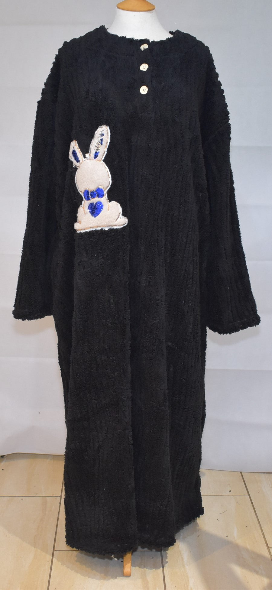 Love My Fashions Sequin Bunny Longline Fleece Loungewear One Size 14-24