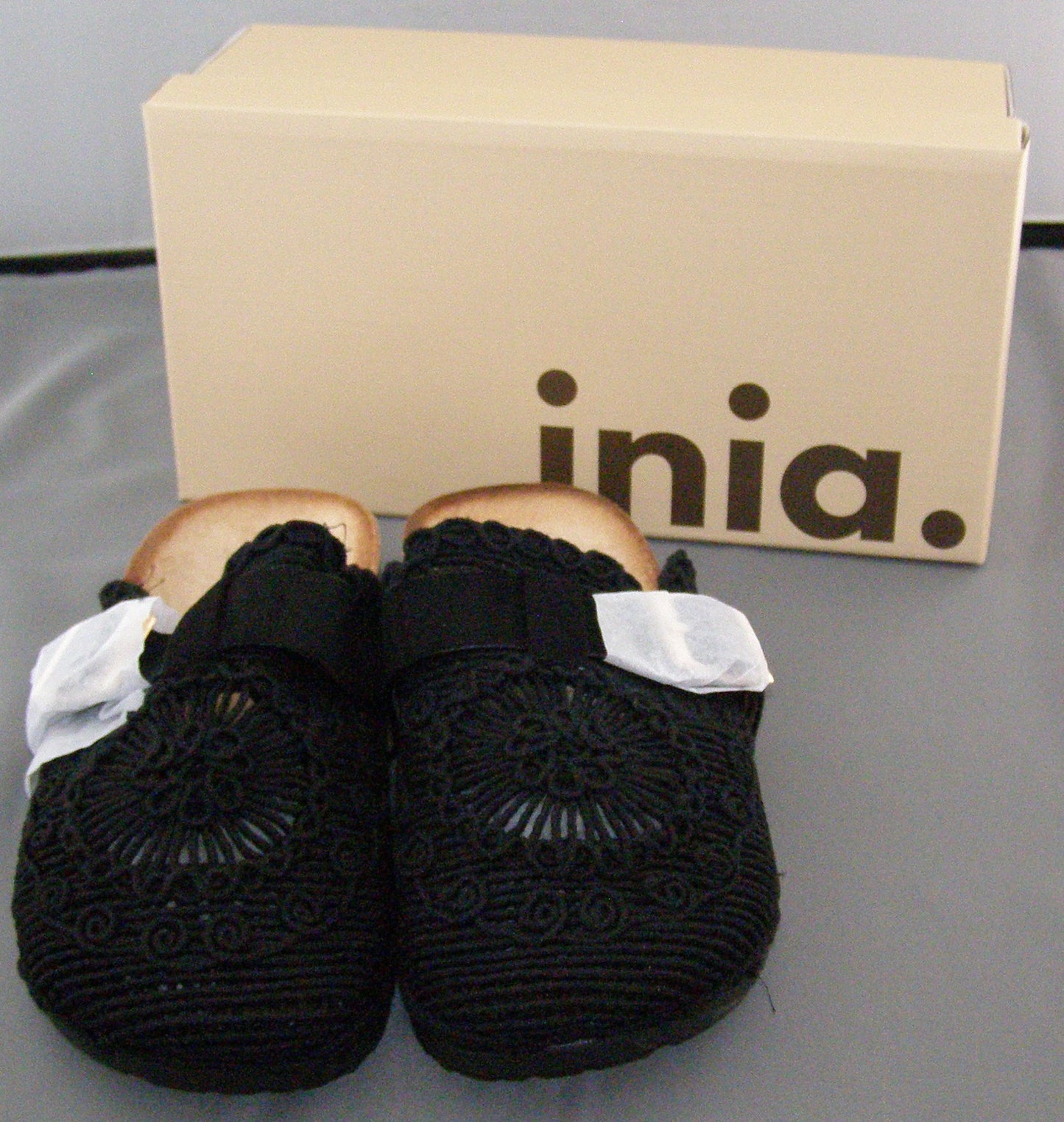 Inia Crochet Buckle Strap Flat Shoes