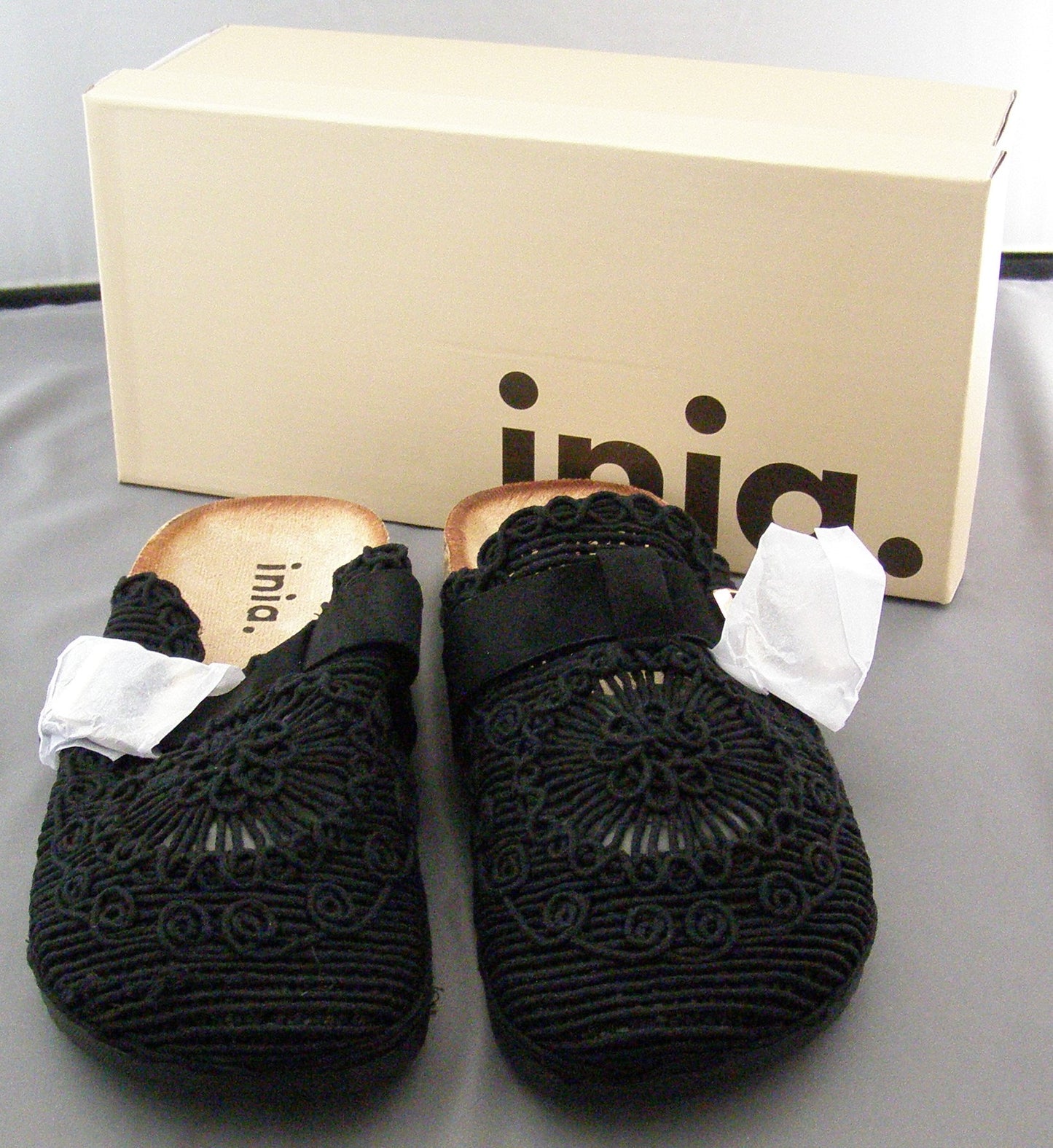 Inia Crochet Buckle Strap Flat Shoes