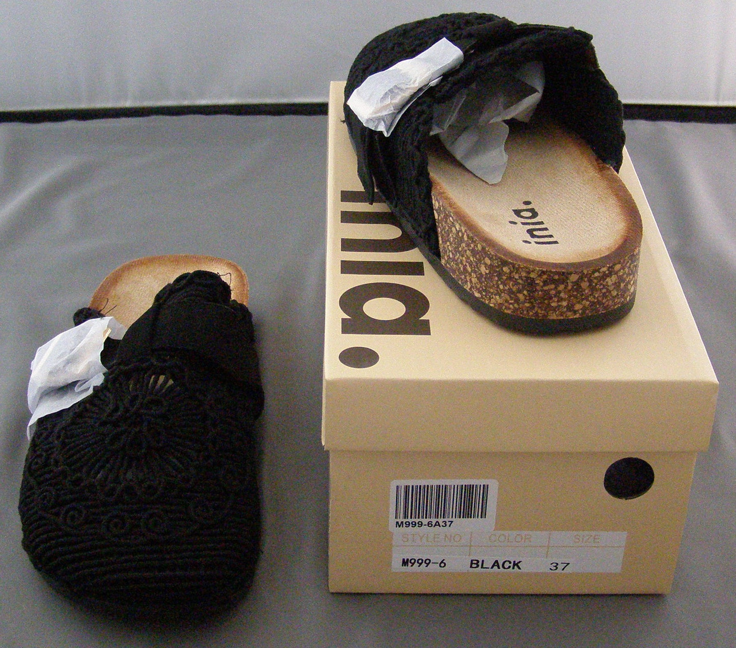 Inia Crochet Buckle Strap Flat Shoes