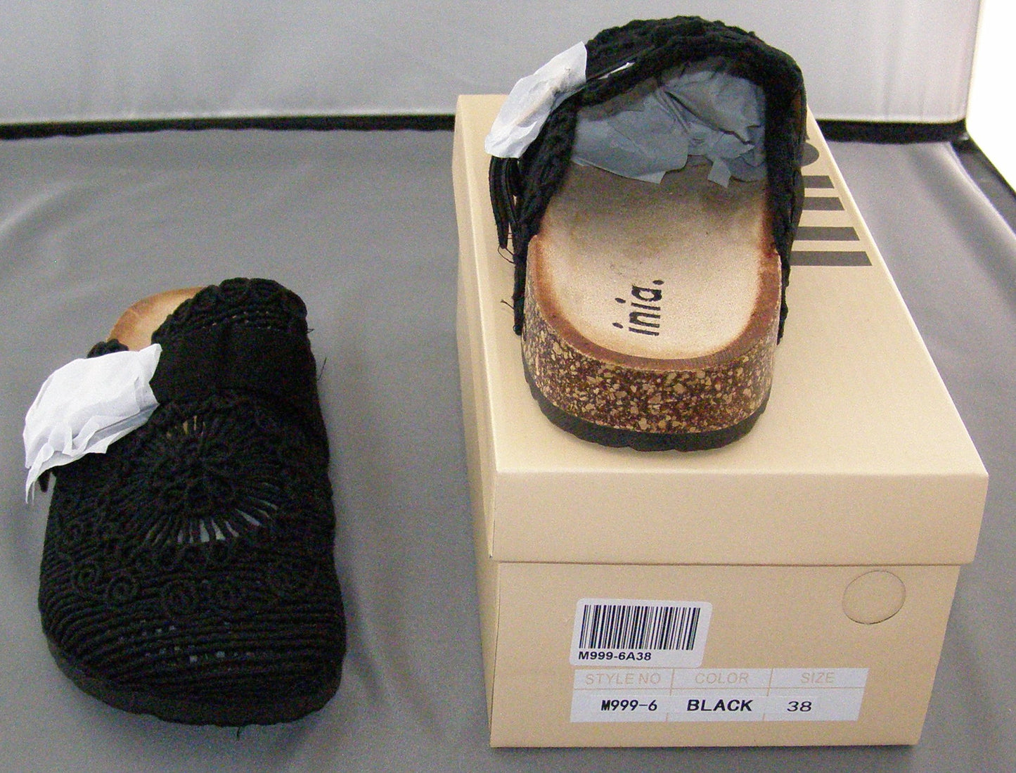 Inia Crochet Buckle Strap Flat Shoes
