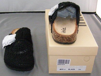Inia Crochet Buckle Strap Flat Shoes