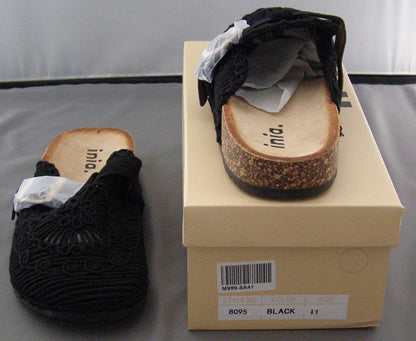 Inia Crochet Buckle Strap Flat Shoes