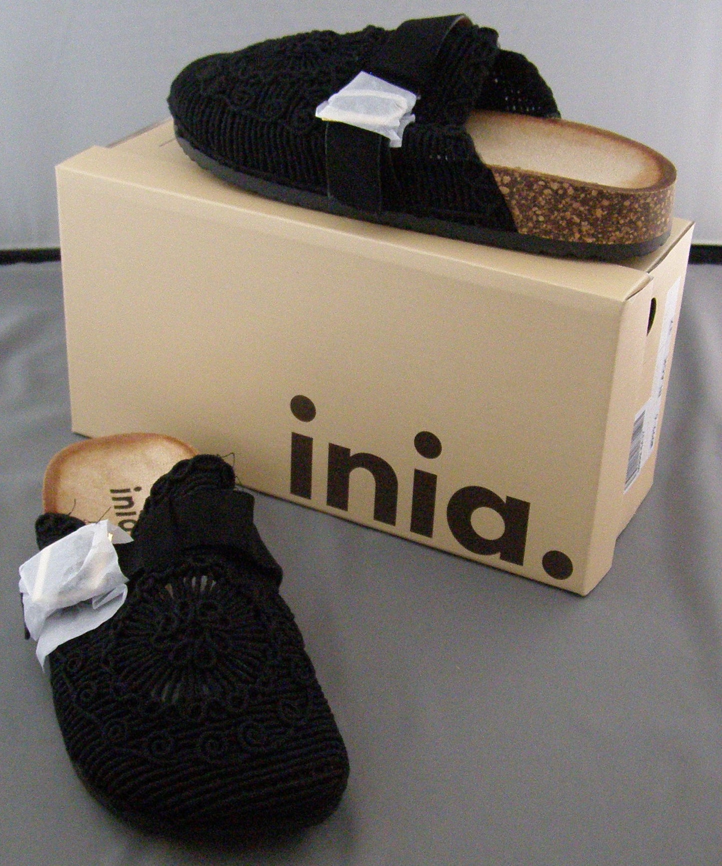 Inia Crochet Buckle Strap Flat Shoes