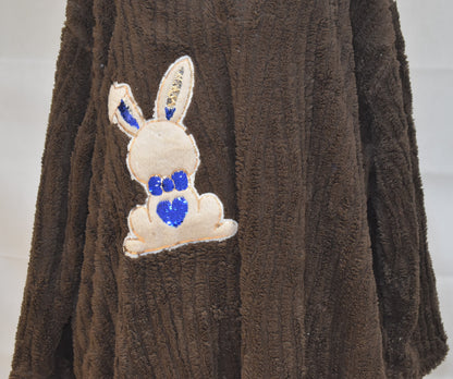 Love My Fashions Sequin Bunny Longline Fleece Loungewear One Size 14-24