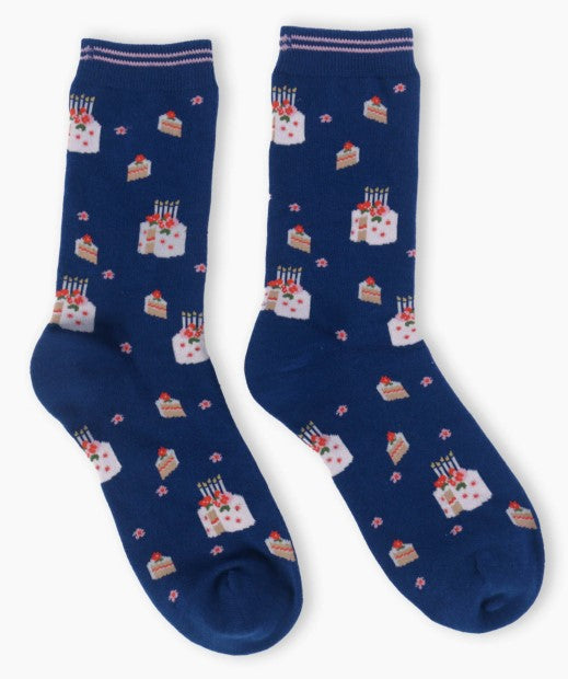 Thought Women's Cake Slice Organic Cotton Socks in a Cake Box Size UK 4-7