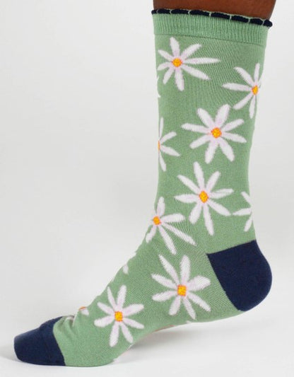 Thought Birth Flower Bamboo Socks in Daisy Size UK 4-7