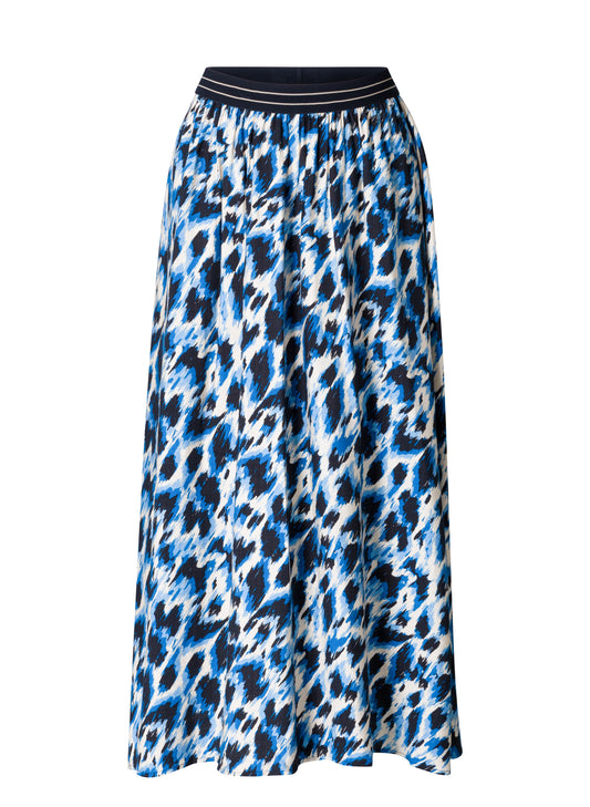 Ivy Beau "Elinor" Regular Fit Skirt in Multi Brilliant Blue