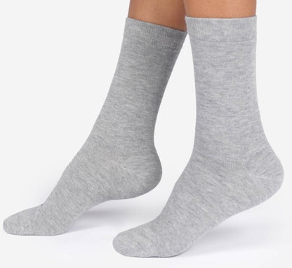 Thought Women's Jackie Marl Crew Socks in Grey Marl Size UK 4-7
