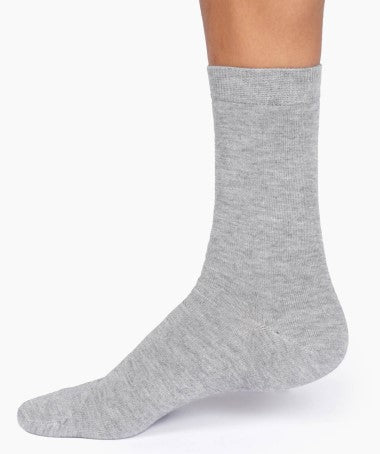 Thought Women's Jackie Marl Crew Socks in Grey Marl Size UK 4-7