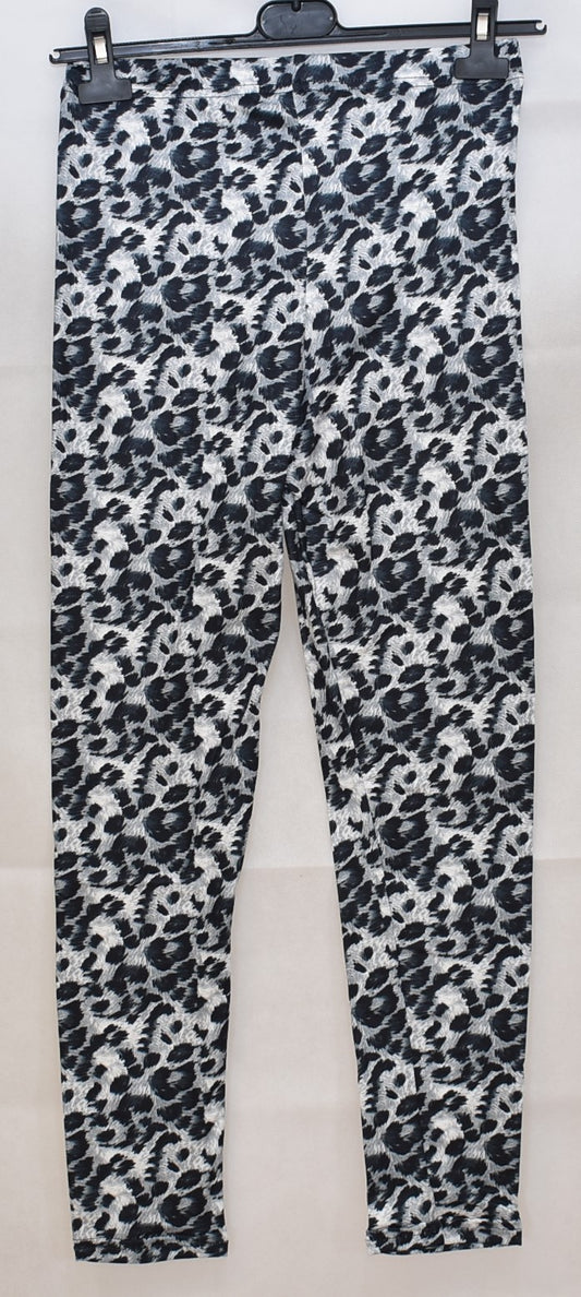 Di Lusso Ladies Super Soft Leggings Leopard Grey Size Medium (12/14)