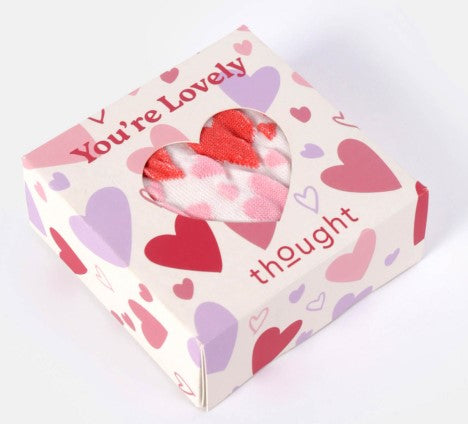Thought Women's Crinkle Texture Love Heart Bamboo Socks in a Box Size UK 4-7