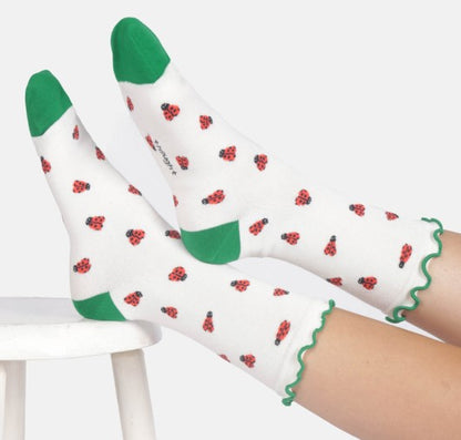 Thought Women's Spring Blooming Organic Cotton 3 Pack of Socks Size UK 4-7