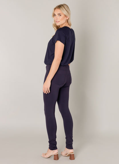 Base Level "Ornika" Treggings in Dark Blue