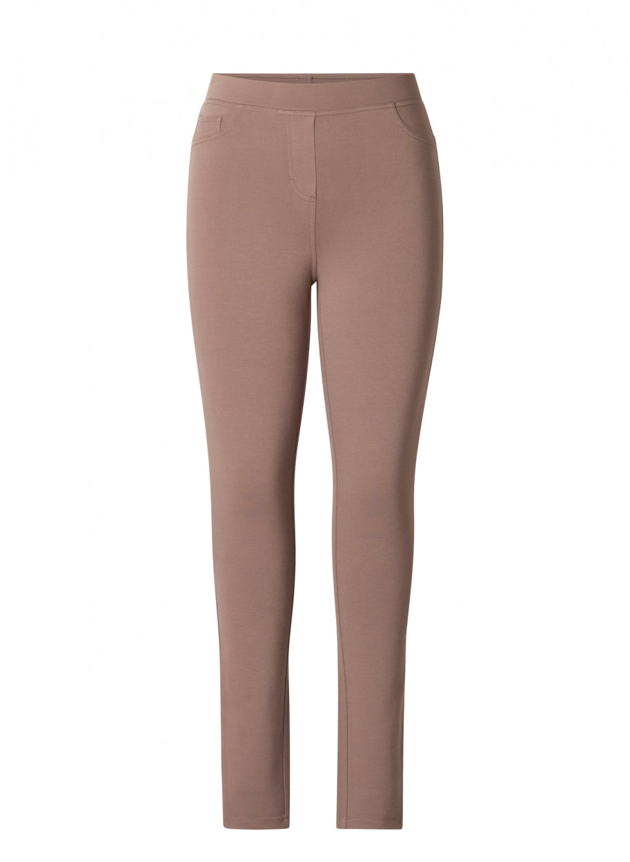 Base Level "Ornika" Treggings in Dark Taupe