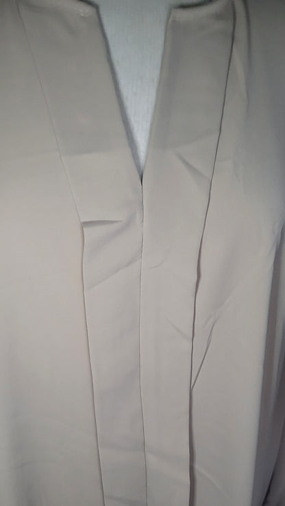 Made In Italy Plain Front Placket Elastic Cuffs Top One Size 14-22