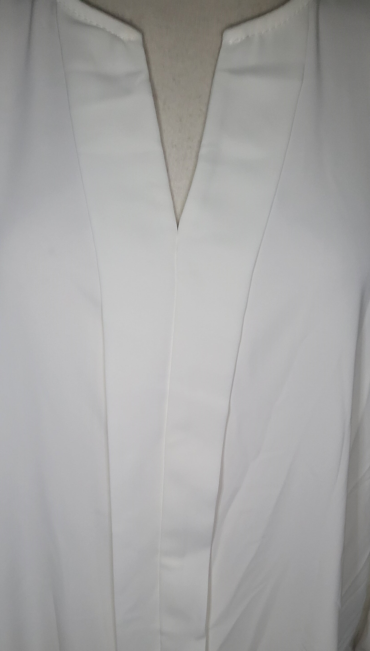 Made In Italy Plain Front Placket Elastic Cuffs Top One Size 14-22