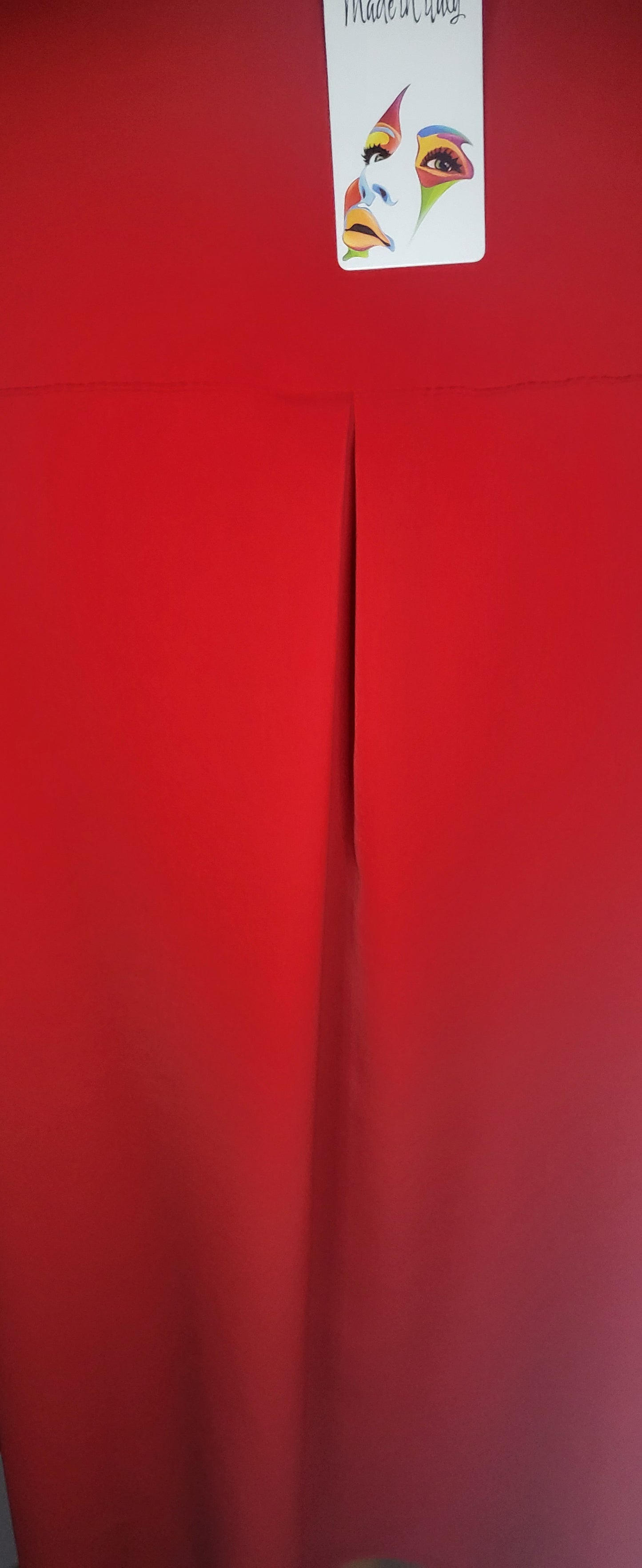Made In Italy Plain Front Placket Elastic Cuffs Top One Size 14-22