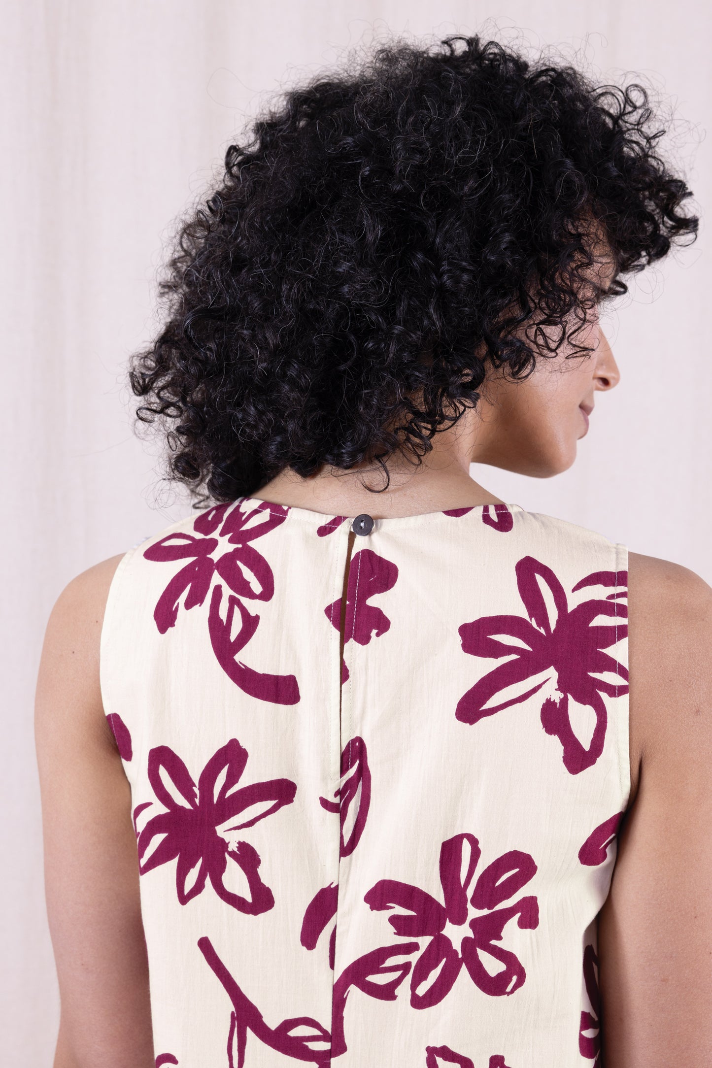 Nomads Cotton Poplin Dress in Rosewood