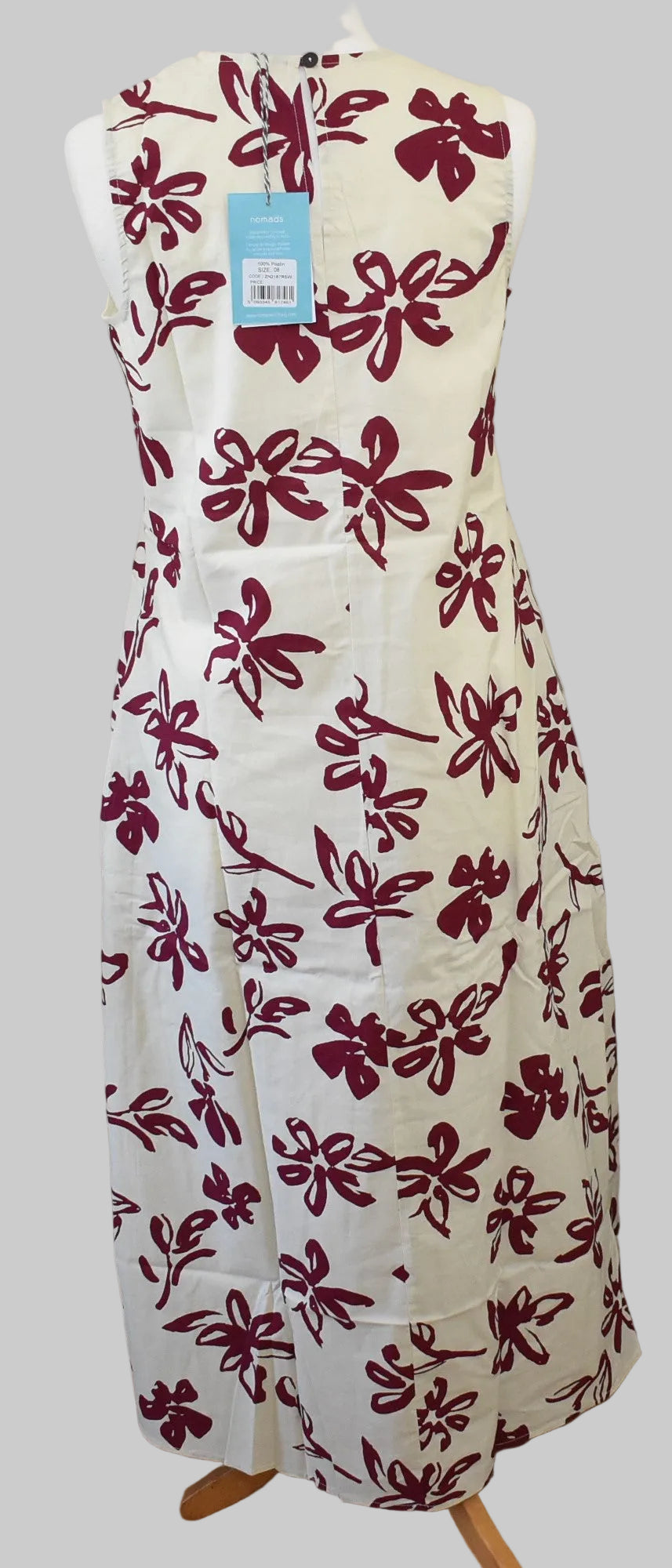 Nomads Cotton Poplin Dress in Rosewood